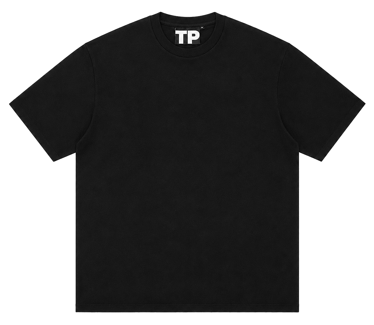I don't know oversized t-shirt by TELEPORTATION, black, front