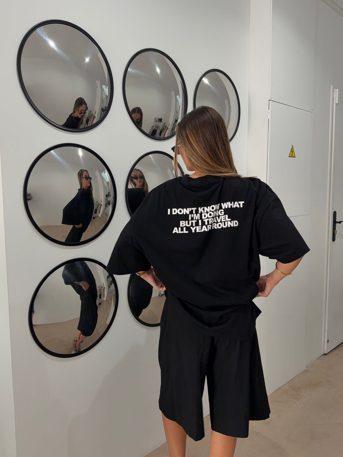 I don't know what I'm doing but I travel all year round t-shirt at sunset